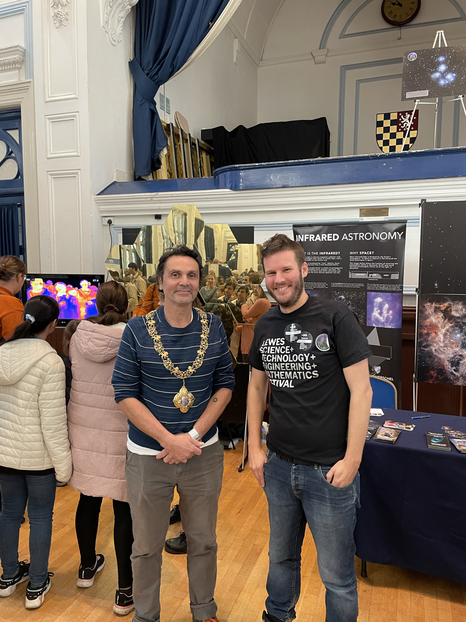 Visitors and exhibitors at the Lewes STEM Fair